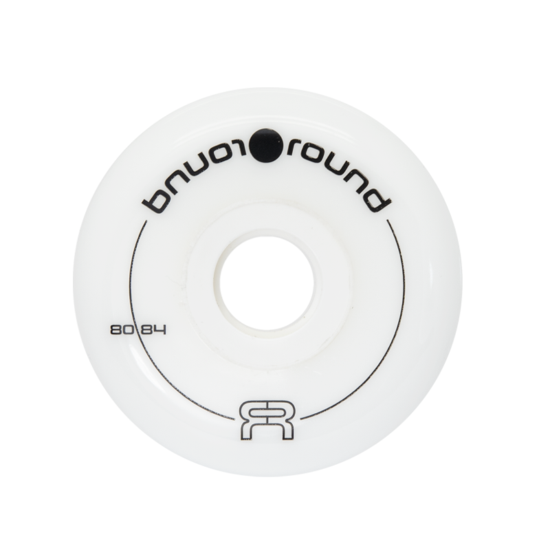 FR Round Wheels - 80mm/84a - White