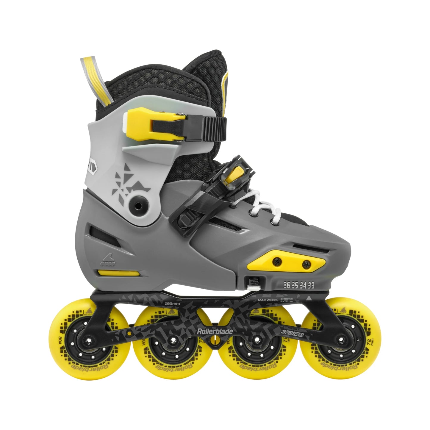 Rollerblade Apex JR - Charcoal/Yellow