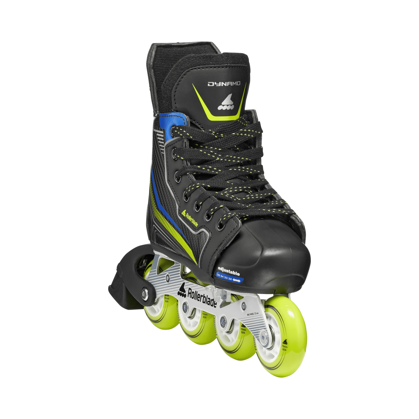 Rollerblade Dynamo JR - Black/Lime/Blue