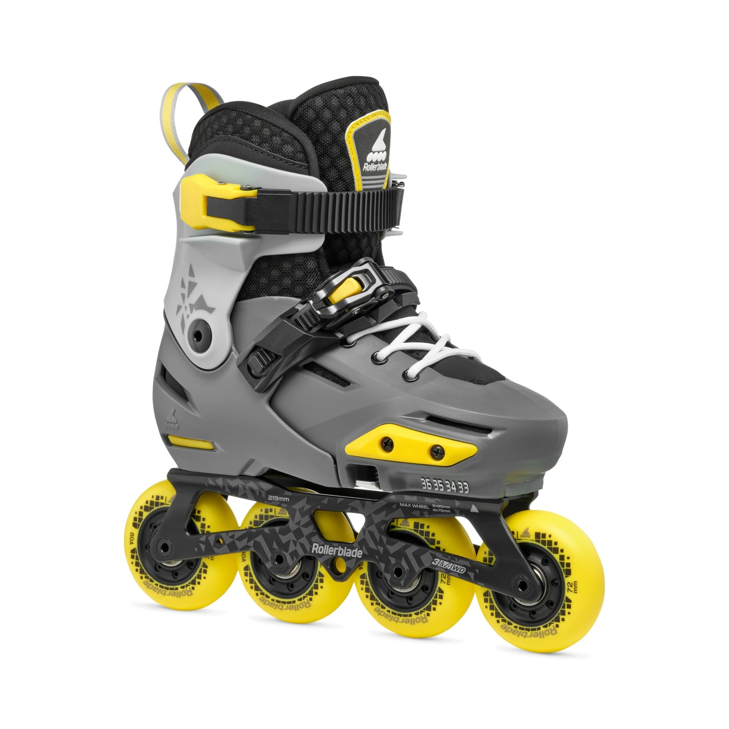 Rollerblade Apex JR - Charcoal/Yellow