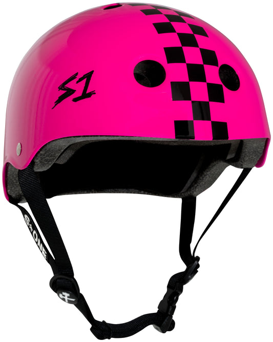 S1 Lifer Helmet - Pink Gloss w/ Checkers