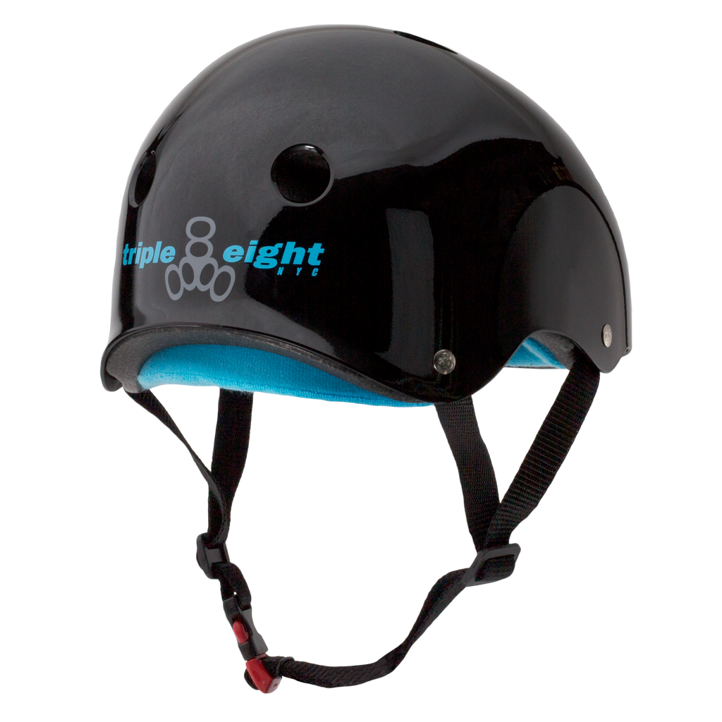 Triple 8 - Sweatsaver Helmet  - Black Glossy