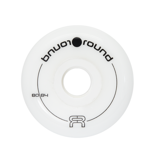 FR Round Wheels - 80mm/84a - White
