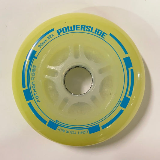 Powerslide Fothon Light-Up Wheels 84mm/82a - Yellow (SINGLE WHEEL)